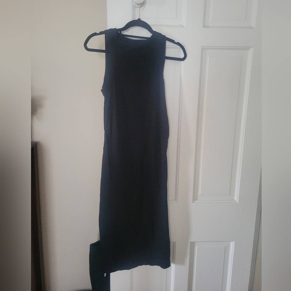 Asos Midi tank dress in black Size US 6 Maternity